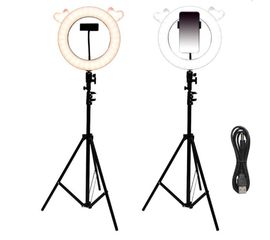 Кольцевая LED лампа на штативе, 28 см, лось - Сервис Плюс Рус