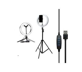 Кольцевая светодиодная лампа 26 см со штативом для профессиональной съемки Ring Fill Light (SL-2610) - Сервис Плюс Рус