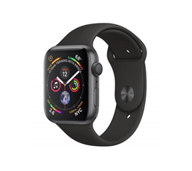 Apple Watch Series 4 GPS Aluminum 40mm (4th gen) - Силиконовый браслет (Черный) Apple - Сервис Плюс Рус