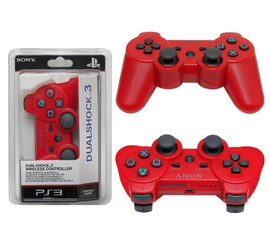 Беспроводной джойстик для Playstation 3 (PS3) (Bluetooth) - Красный - Сервис Плюс Рус
