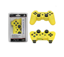Беспроводной джойстик для Playstation 3 (PS3) (Bluetooth) - Желтый - Сервис Плюс Рус