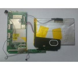 Irbis TZ11 Плата материнская в сборе с аккумулятором, вибромотором, динамиками, разъемами для SD-карты, SIM-карт, аудио, зарядки (org.) IRBIS - Сервис Плюс Рус