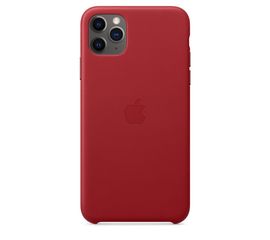Чехол iPhone 11 Pro Max Leather Case - PRODUCT)RED Apple - Сервис Плюс Рус