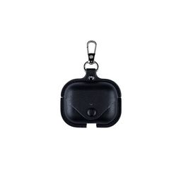 Чехол AirPods Pro кожаный на кнопке, кожа - Сервис Плюс Рус