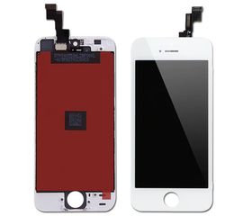 Дисплей iPhone 5S в сборе с тачскрином (Белый) High Quality Apple - Сервис Плюс Рус