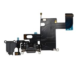 iPhone 6 Шлейф с разъёмом зарядки, микрофоном, разъемом гарнитуры и антенной (оригинал) - Серый Apple - Сервис Плюс Рус