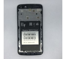 Рамка дисплейного модуля Fly IQ4515 Quad EVO Energy 1 (Оригинал) - черный Fly - Сервис Плюс Рус