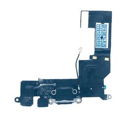 iPhone 5s Шлейф с разъёмом зарядки, микрофоном, разъемом гарнитуры и антенной (шлейф FLC) (оригинал) - черный Apple - Сервис Плюс Рус