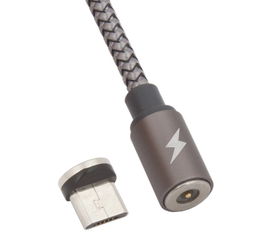Кабель USB Micro USB 1m RC-095m магнитный Remax серый Remax - Сервис Плюс Рус