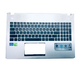 Asus N56V, N56J Клавиатура с топкейсом (13NB03J1AM0301) (оригинал) - серебристый ASUS - Сервис Плюс Рус