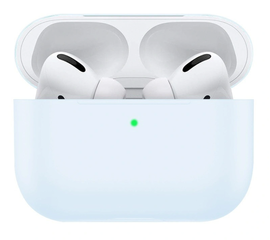 Силиконовый чехол Silicone Case Slim для AirPods Pro, голубой Нет бренда - Сервис Плюс Рус