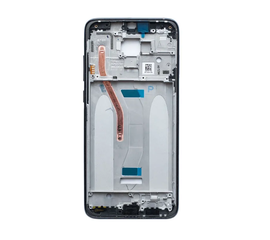 Рамка дисплея (средняя часть) Xiaomi Redmi Note 8 Pro черная Xiaomi - Сервис Плюс Рус