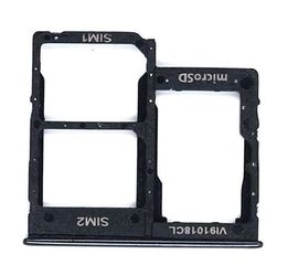 Samsung Galaxy A40 (SM-A405FM) Держатель сим-карты и SD-карты (снятый оригинал) - черный Samsung - Сервис Плюс Рус