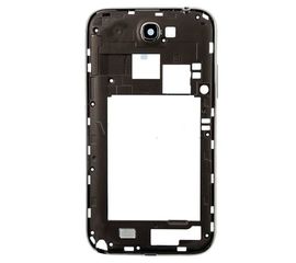 Samsung Galaxy Note II (GT-N7100) Средняя часть корпуса в сборе с боковыми клавишами (снятый оригинал) - черный Samsung - Сервис Плюс Рус