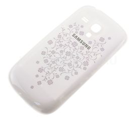 Samsung Galaxy S3 mini (GT-i8190) Задняя крышка (снятый оригинал) - белый в цветочек Samsung - Сервис Плюс Рус