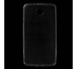 Силиконовая накладка Google Nexus 6 прозрачная белая - Сервис Плюс Рус