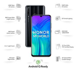 Смартфон Honor 20i 4/128 ГБ, черный Honor - Сервис Плюс Рус