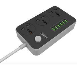 Переходник СЗУ на 6 USB 3.4A 3 розетки SC3604 LDNIO - Сервис Плюс Рус