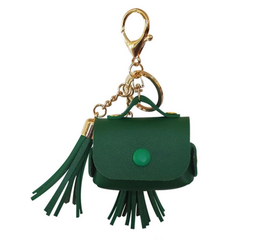 Чехол для AirPods Pro кисточка кожа - Темно-Зеленый - Сервис Плюс Рус