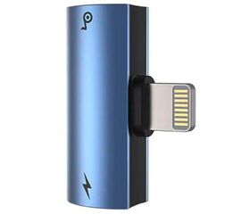 Переходник Lightning на 2 Lightning L46 Baseus синий - Сервис Плюс Рус