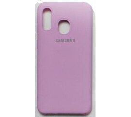 Чехол Samsung A40 Силикон цветной TPU фиолетовый - Сервис Плюс Рус