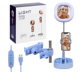 Селфи кольцо Y3 синий - Сервис Плюс Рус