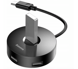 USB Хаб Baseus round box HUB adapter (Type-C to USB3.0*1+USB2.0*3) 25CM CAHUB-G01 - Сервис Плюс Рус