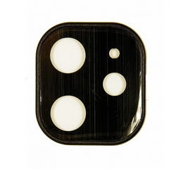 Защитное стекло для камеры iPhone 11 (полная проклейка, черная рамка) - Сервис Плюс Рус