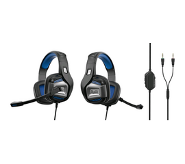 Игровая гарнитура SmartBuy Rush SMASH'EM (SBHG-9690), черный с синим - Сервис Плюс Рус