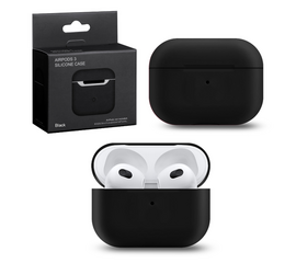 Силиконовый чехол Silicone Case для AirPods 3, Черный - Сервис Плюс Рус