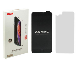 Защитное стекло iPh 7/8 Full Cover + пленка назад ANMAC черное - Сервис Плюс Рус