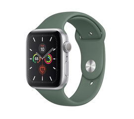 Силиконовый спортивный ремешок для Apple Watch (series 1-6) 38/40mm - Pine Green (№2) - Сервис Плюс Рус