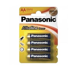 Батарейка щелочная PANASONIC LR6 (AA) Alkaline 1.5В бл/4 - Сервис Плюс Рус
