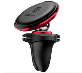 Держатель в дефлектор магнитный Baseus Air Vent With Cable Clip SUGX-A09 (Красный) - Сервис Плюс Рус