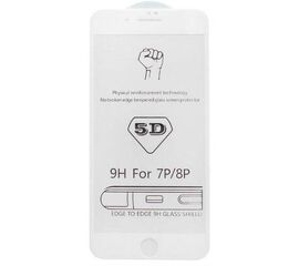 Защитное стекло iPhone 7/8 Plus 5D 0.3mm без упаковки белое - Сервис Плюс Рус