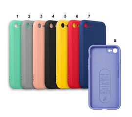 Cиликон iPhone SE(2020) NANO 2.0 mm (с магнитом) С LOGO - крансный №6 - Сервис Плюс Рус