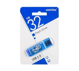 USB накопитель 32 GB Smart Buy Glossy Series Blue - Сервис Плюс Рус