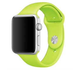 Силиконовый спортивный ремешок для Apple Watch (series 1-6) 38/40mm - Green (№11) - Сервис Плюс Рус