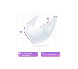 Маска детская 3D (10 штук в упаковке) - Сервис Плюс Рус