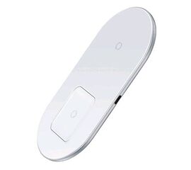 Беспроводное зарядное устройство WXJK-02 2 в 1 (для iPhone и AiPods PRO) кабель Type-C Baseus белое - Сервис Плюс Рус
