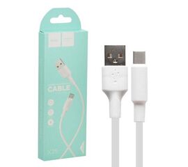 Кабель USB Type-C X25 1m HOCO белый - Сервис Плюс Рус