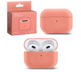 Силиконовый чехол Silicone Case для AirPods 3, Папайя - Сервис Плюс Рус