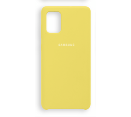 Чехол Samsung A71 Silicone Cover желтый №11 - Сервис Плюс Рус