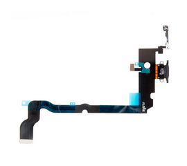 Шлейф с разъемом зарядки для iPhone XS Max, черный - Сервис Плюс Рус