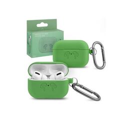 Чехол APods Pro Hang Silicon Сase с карабином HF green - Сервис Плюс Рус