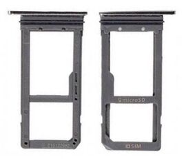 Лоток Sim для Samsung S7/ S7 Edge (G930F/G935F) черный - Сервис Плюс Рус