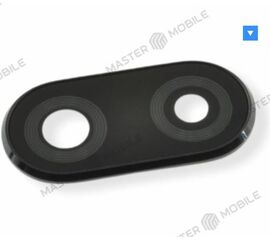 Стекло задней камеры для Huawei Nova 3i (INE-LX1) (в рамке) (черный) - Сервис Плюс Рус