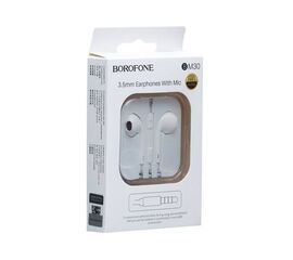 Наушники с микрофоном Borofone BM30 белые - Сервис Плюс Рус