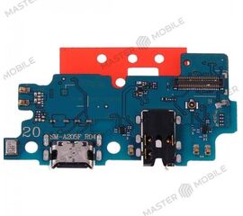 Нижняя плата для Samsung Galaxy A20 с комп. + разъем зарядки + разъем гарнитуры + микрофон - Сервис Плюс Рус