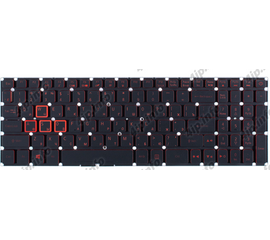 Клавиатура черная с подсветкой для Acer Nitro 5 AN515-52 - Сервис Плюс Рус